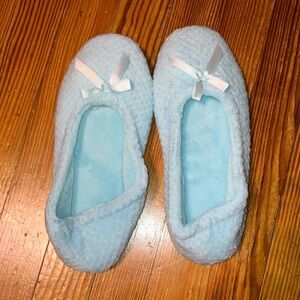 Light blue slippers